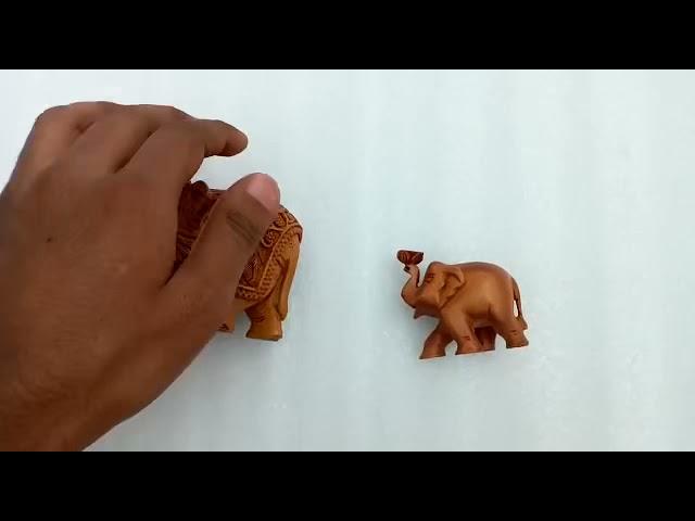 Sandalwood hand carved Elephant for home tample and business / for laxmi Devi Elepahnt/money worship