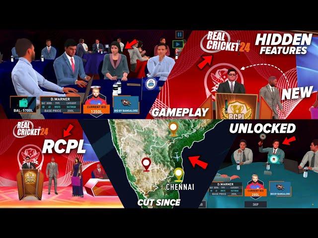 Real Cricket 24 RCPL24 Unlocked finally: Auction Gameplay | Hidden Features & Cutscenes RC22!