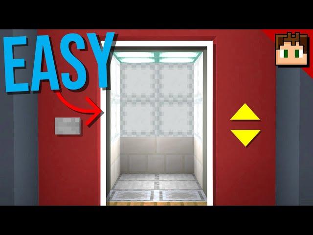 Minecraft Bedrock: Easy REALISTIC ELEVATOR Tutorial! 1.21