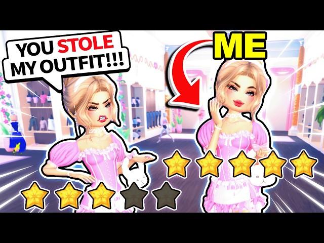 I COPIED PEOPLE'S OUTFITS in Dress to Impress! *THEY GOT MAD*