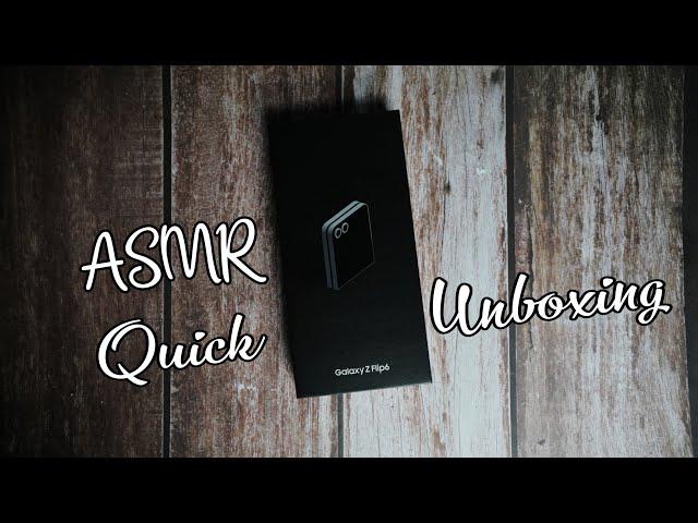 Samsung Galaxy Z Flip 6 (Silver Shadow) | ASMR Quick Unboxing