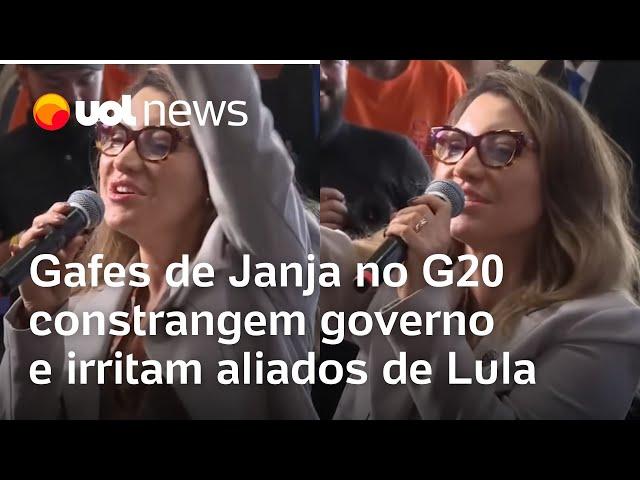 Gafes de Janja com falas sobre Elon Musk e atentado constrangem governo no G20 e irritam aliados