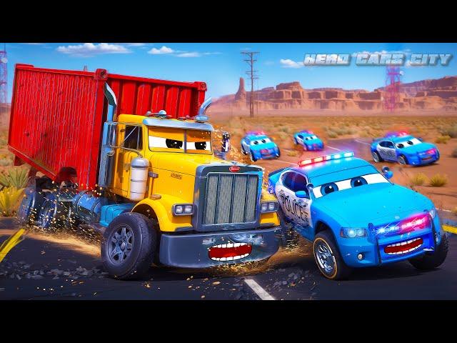 Epic Transport Truck Escape: Police Cars in Hot Pursuit to Catch the Criminal | Hero Cars Episode