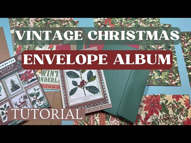 Vintage Christmas Envelope Album ️ Christmas in July 2024