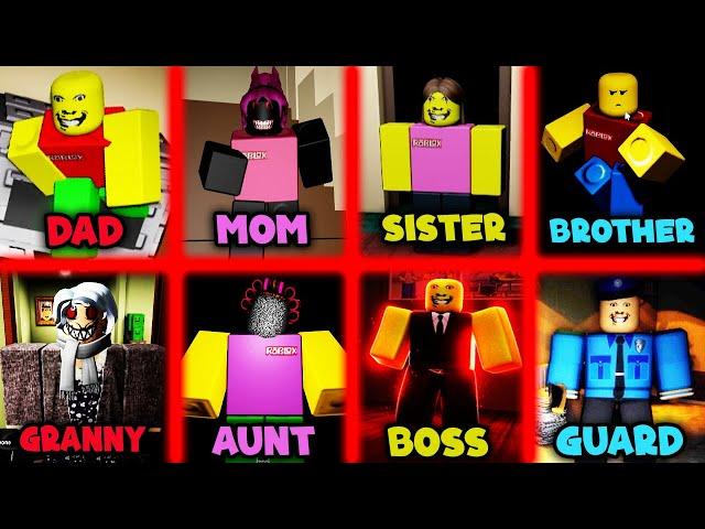 Weird Strict Dad vs Mom vs Brother vs Sister vs Grandma vs Boss vs Guard vs Librarian JUMPSCARES