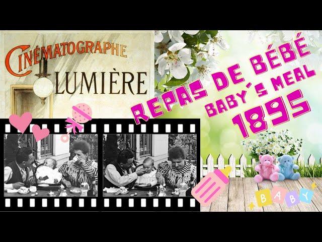 Le Repas de bébé /Baby's Meal (1895) by Louis and Auguste Lumière French Short Silent Actuality Film