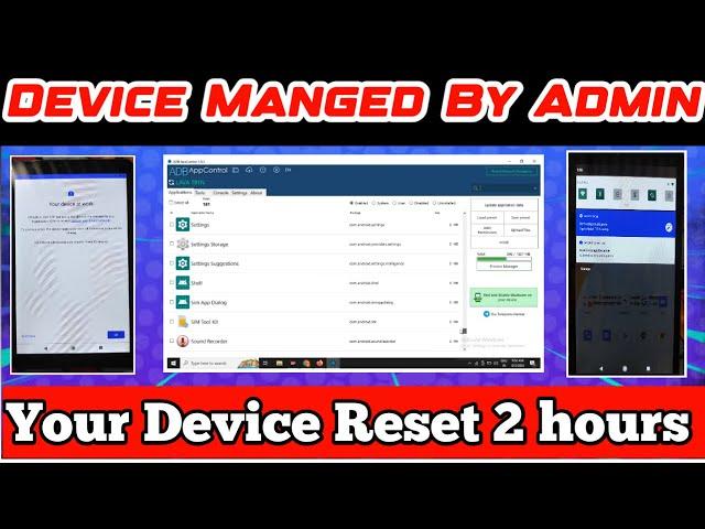 your device will automatically reset in 2 hours | your device at work | it admin problem | it admin