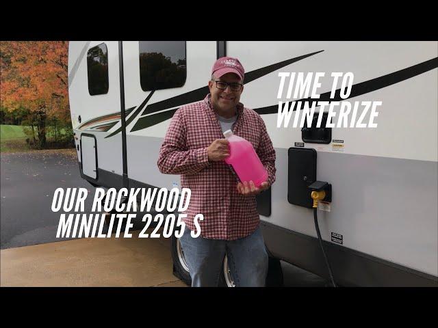 Winterizing a Rockwood Mini lite 2205s #rvlife #werv #rockwood