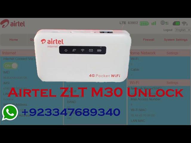 Airtel ZLT M30 UnlockllKenya ZLT M30 Unlockll100 % Working