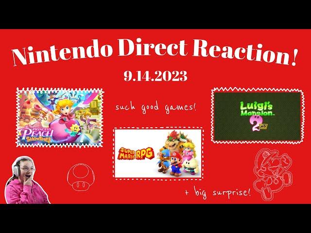 Nintendo Direct REACTION | New Mario games, PEACHES, & more!