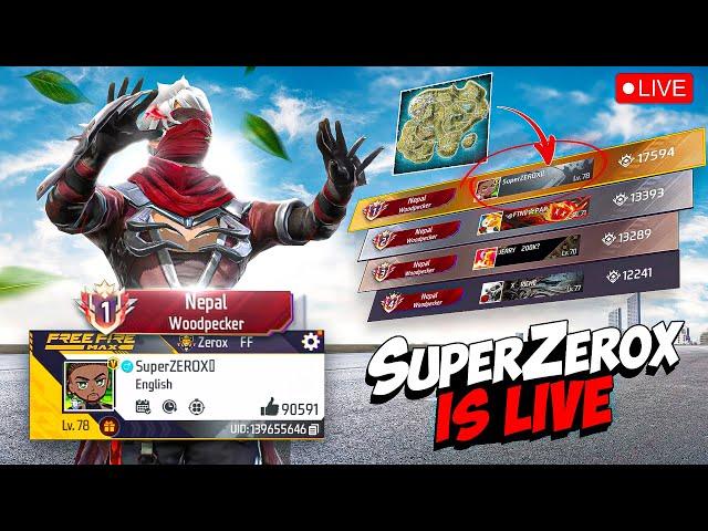 SuperZEROX is Live️ Top 1 Woodpecker Player Garena Freefire