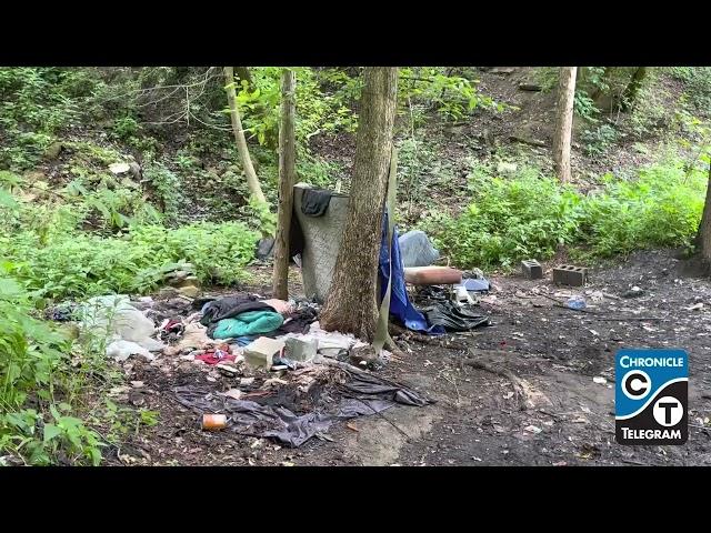 Homeless encampment cleared in Elyria