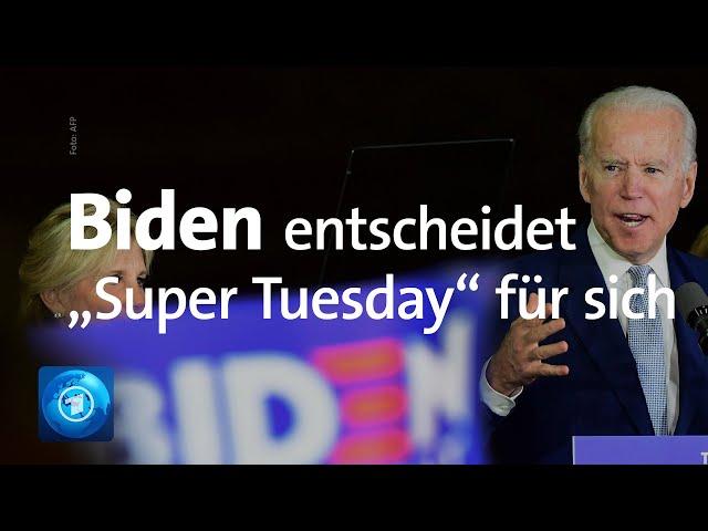 Vorwahlen der Demokraten: Biden vor Sanders am "Super Tuesday"