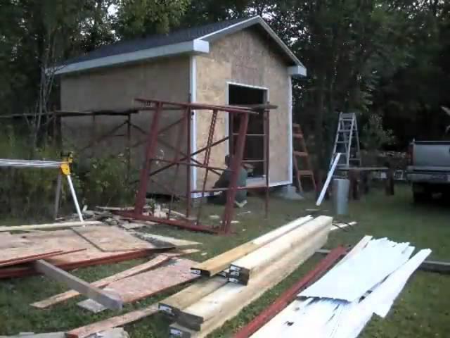 Shed building