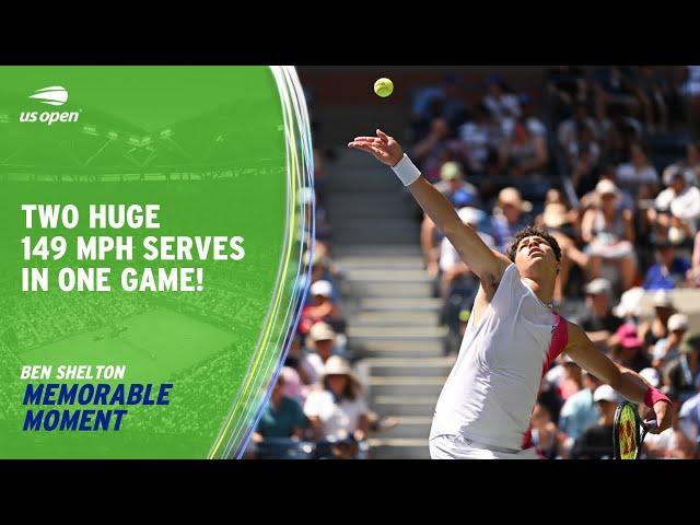 Ben Shelton Serves 4 Bullets to Win Game in 63 Seconds! | 2023 US Open