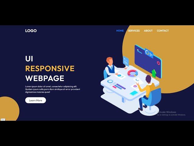 UI Responsive Webpage Design Using HTML, CSS | CodeTeach