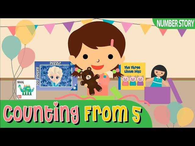 Counting Numbers FROM 5 | Number Counting Story