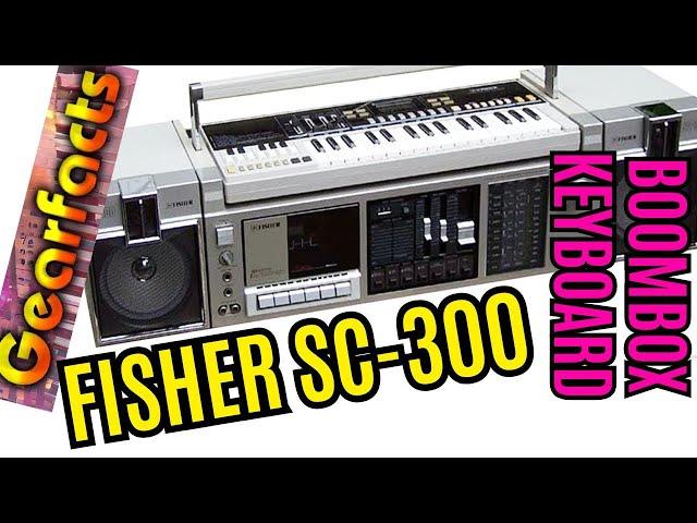 FISHER SC-300 Keyboard-Boombox HYBRID! Extreme retro ;)