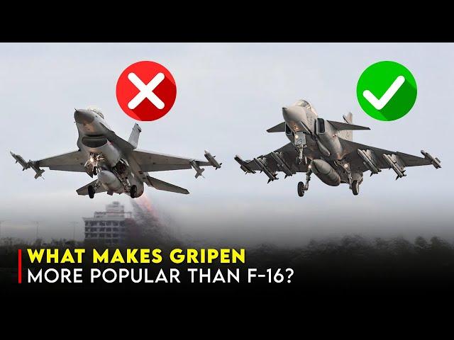 JAS 39 Gripen vs. F-16: Can It Overtake the F-16's Global Dominance?