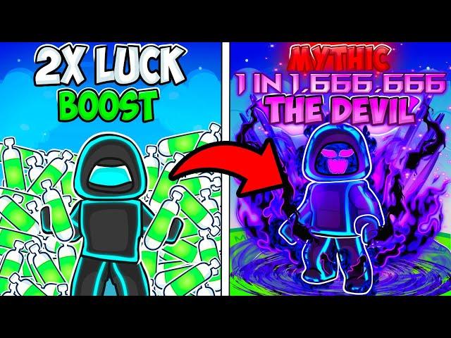 Using 1,000 Of The Best Potion To Roll The Rarest Auras In Roblox Anime Slots