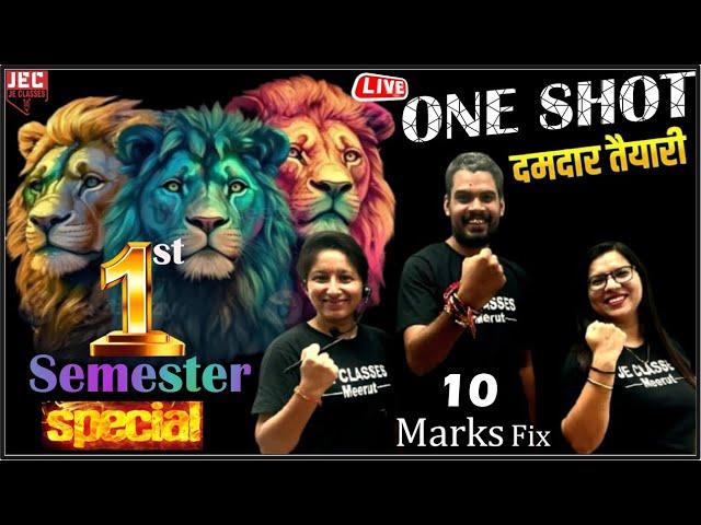 ONE SHOT  Video 1st Semester Polytechnic 1st Semester Special Class | UNIT-01 || JE CLASSES Meerut