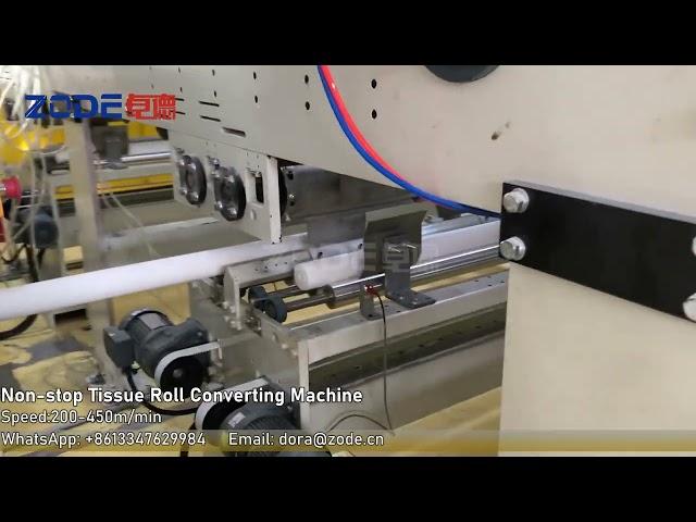 ZODE FEXIK Non-stop Toilet Paper Roll and Kitchen Towel Converting Machine Rewinder Equipment