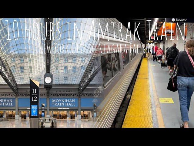 10 HOURS IN AMTRAK TRAIN | SOLO TRAVEL VLOG | NEW YORK CITY TO NIAGARA FALLS NY |  LBraceros#627