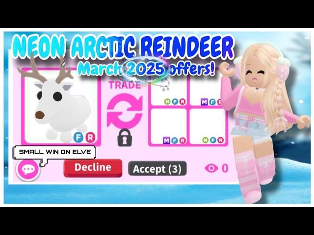 Trading NEON ARCTIC REINDEER in Adopt Me! Has The Value Decreased!?!