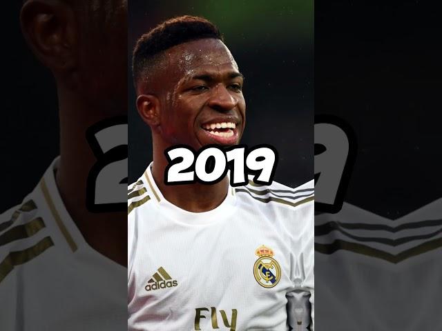 VİNİCİUS JR OVER THE YEARS #shorts #football #realmadrid #vinicius #jr