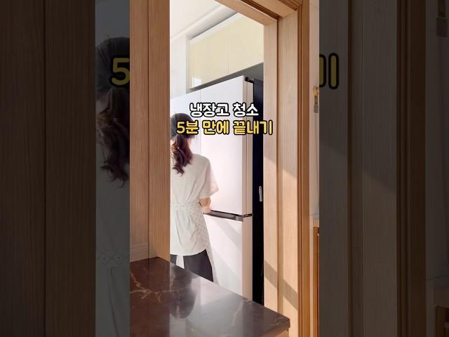 5분 컷! 냉장고 청소 쉽게 하기 #살림