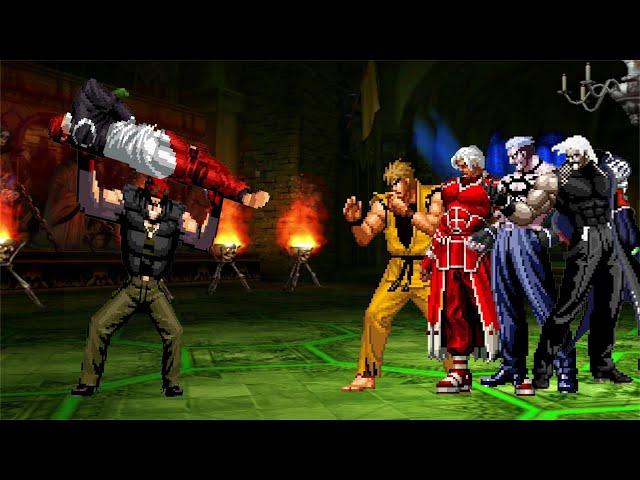 The King of Fighters (MUGEN) | Ralf 15 vs KOF Bosses Team