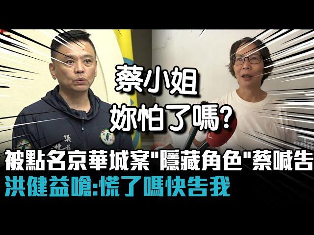 被點名京華城案「隱藏角色」！蔡壁如喊告 洪健益嗆：慌了嗎快告我【CNEWS】