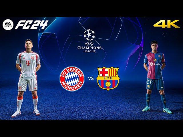 FC 24 - Barcelona vs. Bayern Munich Ft. Yamal, Harry Kane, | UEFA Champions League | 4K