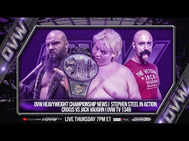 OVW Heavyweight Championship News I  STEPHEN STEEL In Action I Crixus vs Jack Vaughn I OVW TV 1349