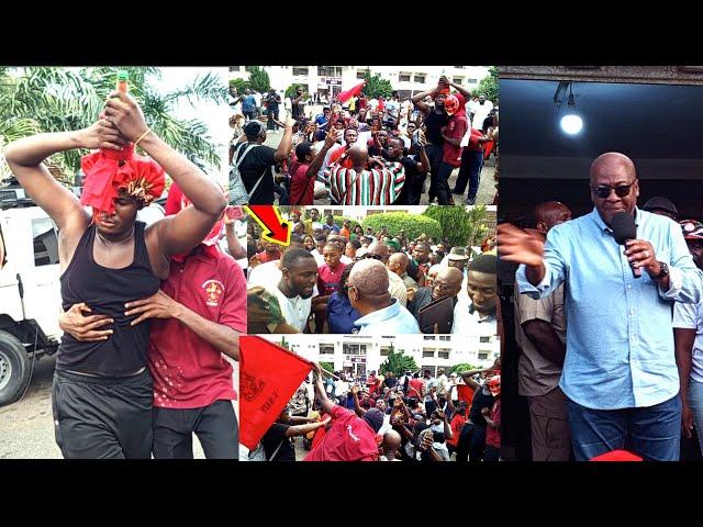 Highly spiritual...HE. Mahama stormed Legon campus as vandas sanctified him ahead of the election