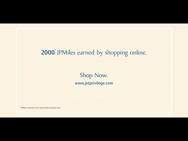 Earn JPMiles every time you shop online!