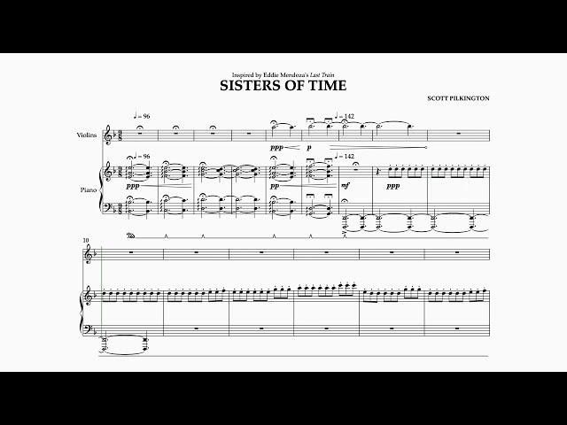 Sisters of Time - Composition for Two Violins and Piano by Scott Pilkington