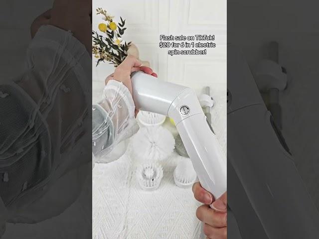 Save big on electric spin scrubber! #homehacks #houseimprovements