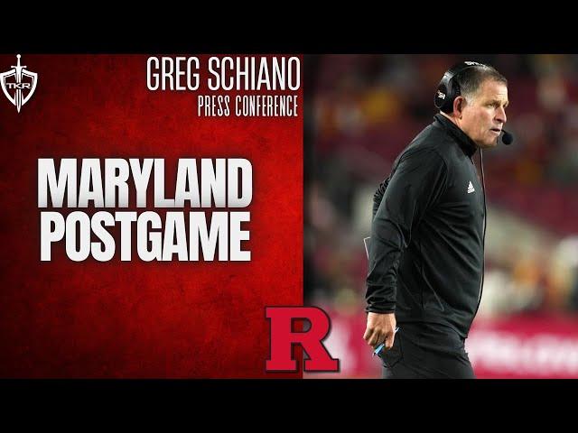 Greg Schiano talks #Maryland Postgame -- #Rutgers Scarlet Knights Football