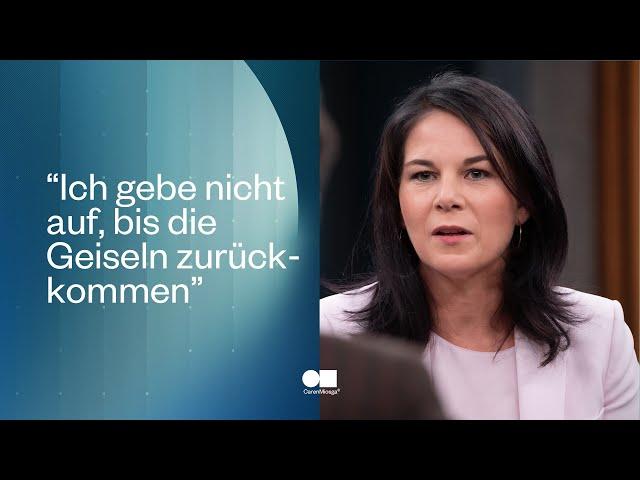 Ist der Krieg im Nahen Osten noch zu stoppen, Frau Baerbock? | Caren Miosga