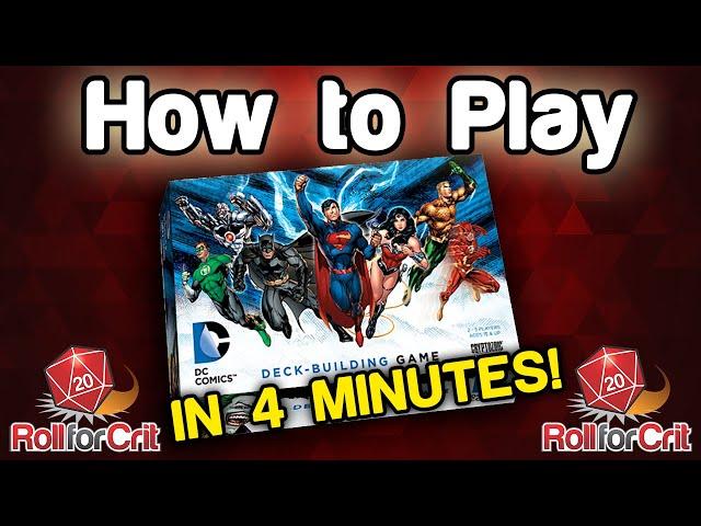 How to Play DC Comics Deck Building Game | Roll For Crit