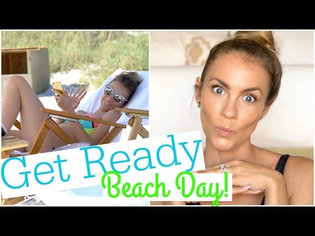 Get Ready With Me for the Beach! Makeup and Beauty Essentials | Angela Lanter