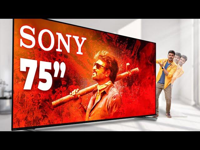 பிரம்மாண்டமான Big Cinema Theater in Home  - Sony Bravia 7 Mini LED TV (75" inch TV) 