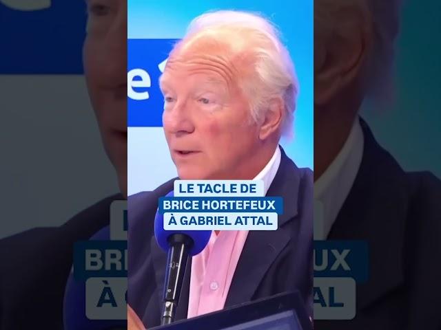 Le tacle de Brice Hortefeux à Gabriel Attal #shorts #radio #politique