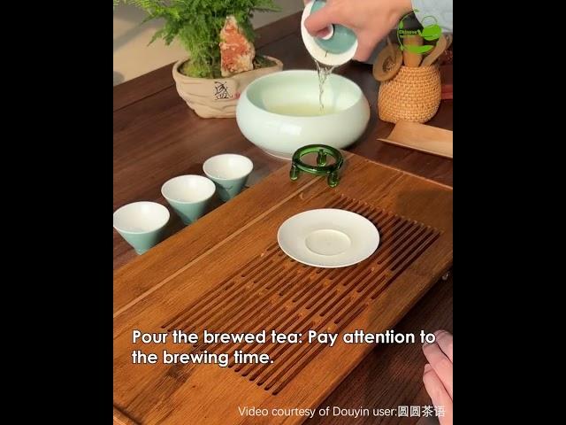 Traditional Chinese tea-processing techniques: Making tea  泡茶流程