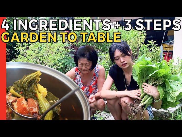 Hot & Sour MUSTARD GREEN VEGETABLE STEW (Choi Keok / Suen Lat Choy Recipe)