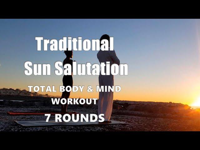 Traditional Yoga Sun Salutation ( Surya Namaskar) 7 rounds