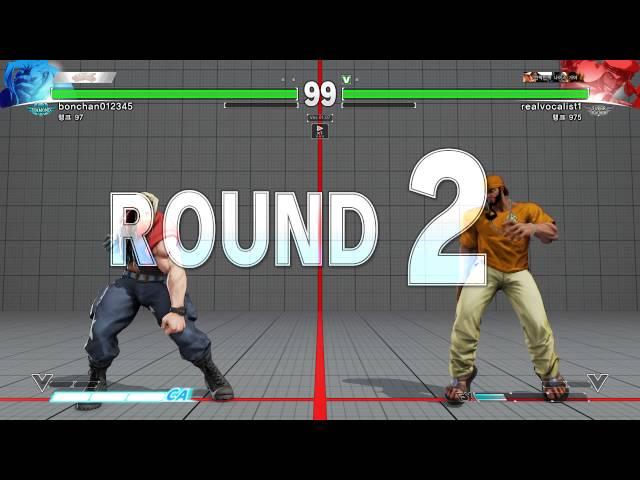 SF5 Ranked Match realvocalist1 (rashid) VS  Bonchan012345(nash)