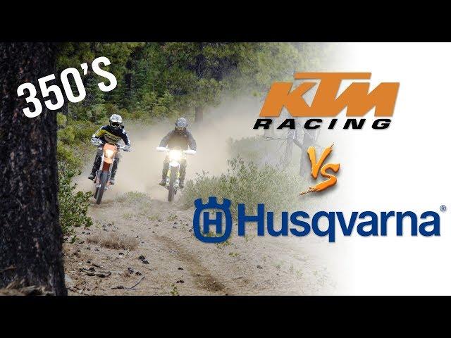 KTM 350 EXC-F  VS. Husqvarna FE350 | Owners Swap Bikes