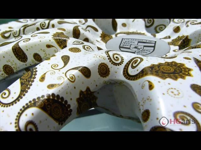 HG Arts | Golden Paisley (HGA - US08) - Water Transfer Printing | Hydrographics